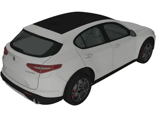 Alfa Romeo Stelvio Q4 (2017) 3D Model