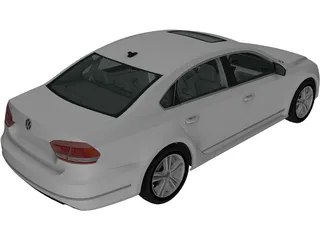 Volkswagen Passat B7 (2011) 3D Model