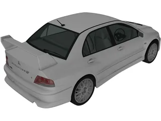 Mitsubishi Lancer Evolution VIII (2001) 3D Model