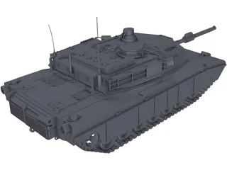 Abrams M1 3D Model