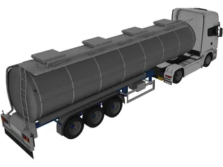 Scania R730 Tanker 3D Model