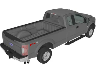 Ford F-250 XLT (2015) 3D Model