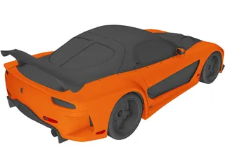 Mazda RX-7 Veilside 3D Model