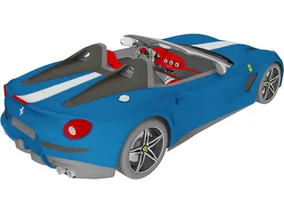 Ferrari F60 America (2015) 3D Model