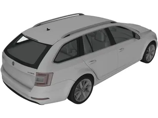 Skoda Octavia Combi (2017) 3D Model