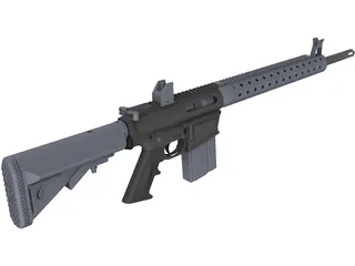 AR-10 3D Model