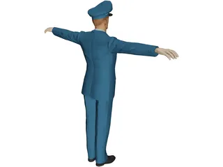 USAF Officer 3D Model