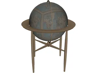 Antique Globe 3D Model