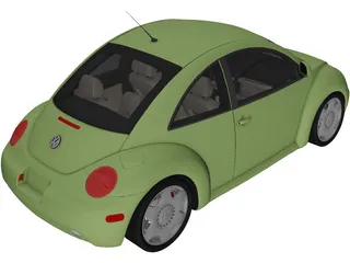 Volkswagen Beetle (2000) 3D Model