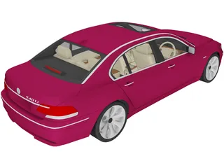 BMW 740Li (2006) 3D Model