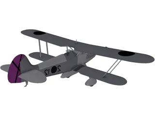 Heinkel He 51 3D Model