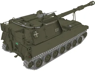 M109A2 Swiss 3D Model