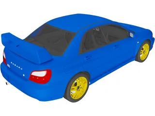 Subaru Impreza WRX STi (2001) 3D Model