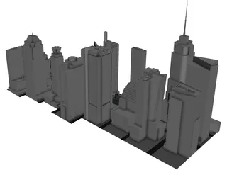 Times Square 2017 3D Model