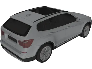 BMW X3 (2015) 3D Model