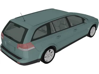 Opel Vectra Caravan (2002) 3D Model