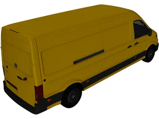 Volkswagen Crafter Cargo (2017) 3D Model