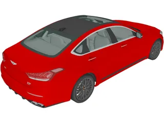 Genesis G80 Sport (2019) 3D Model