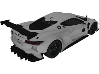 Chevrolet Corvette C8R (2020) 3D Model