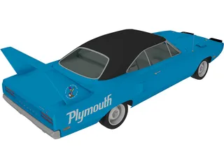 Plymouth Road Runner Superbird (1970) 3D Model