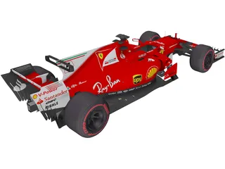 Ferrari SF70H F1 3D Model