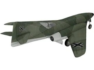 Messerschmidt Me 262 HG III 3D Model