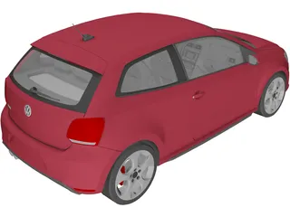 Volkswagen Polo GTI (2012) 3D Model