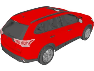 Mitsubishi Outlander GT 3D Model