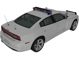 Dodge Charger Police (2011) 3D Model