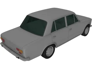 Fiat 124 (1966) 3D Model