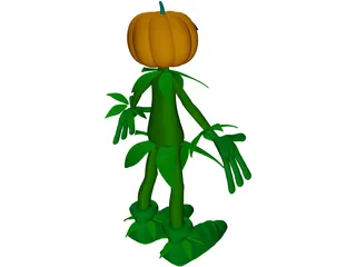 Pumpkin Man 3D Model