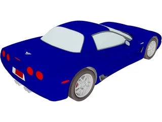 Chevrolet Corvette Z06 (2001) 3D Model