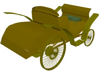 Benz Velo Old Car 3D Model