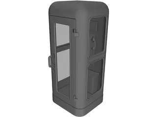 Phone Booth Germany 3D Model