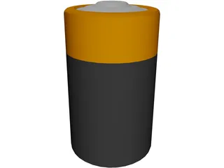 Duracell Battery 3D Model