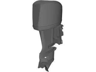 Outboard Motor Yamaha 40HP 3D Model