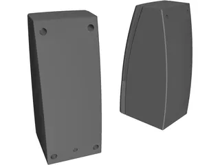 Computer Multimedia Speakers 3D Model