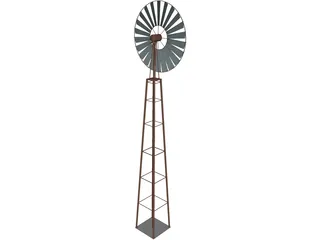 Farm Wind Mill 3D Model