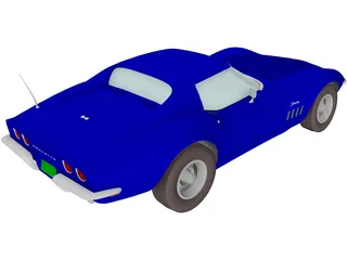 Chevrolet Corvette (1968) 3D Model