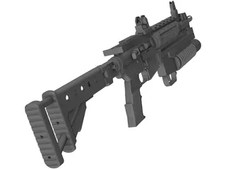 Lr3000 Assault Rifle  3D Model