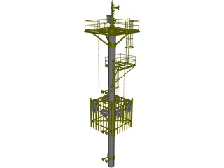 Well Caisson Deck 3D Model