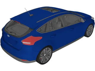 Ford Focus (2018) 3D Model