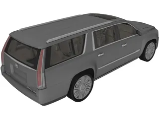 Cadillac Escalade ESV (2018) 3D Model