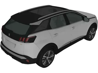 Peugeot 3008 (2016) 3D Model