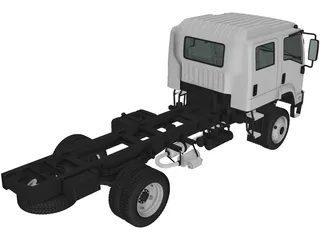 Isuzu FTS800 CrewCab Chassis (2014) 3D Model