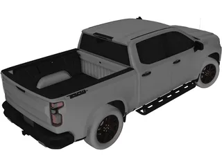 Chevrolet Silverado Crew Trail Boss (2019) 3D Model