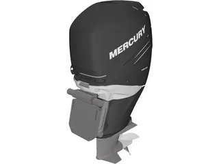 Mercury 350 Outboard Engine 3D Model