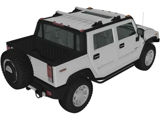 Hummer H2 (2011) 3D Model