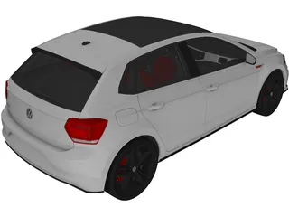 Volkswagen Polo GTI (2018) 3D Model