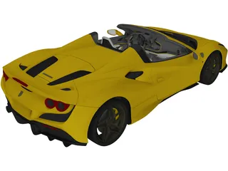 Ferrari F8 Spider (2020) 3D Model